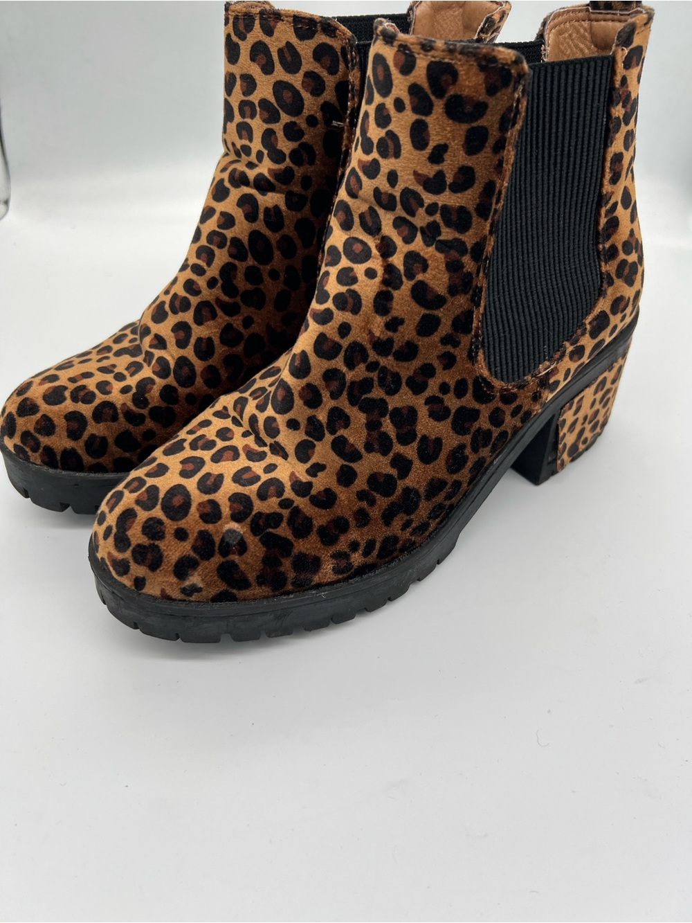 Seven women’s Leopard Print Chelsea Ankle Boots